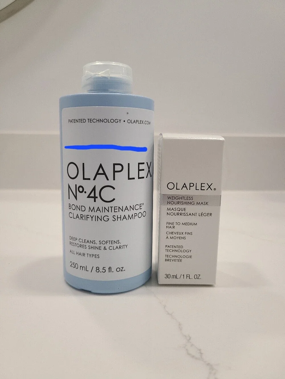 Olaplex Hair Duo: No. 4C Clarifying Shampoo & Weightless Mask Bundle